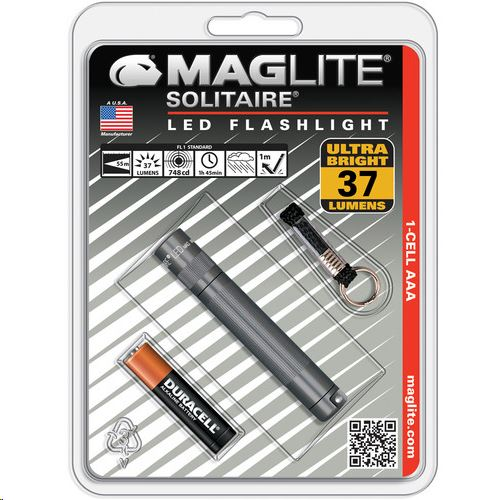 Maglite Solitaire LED elemlámpa szürke bliszter (SJ3A096) (SJ3A096)