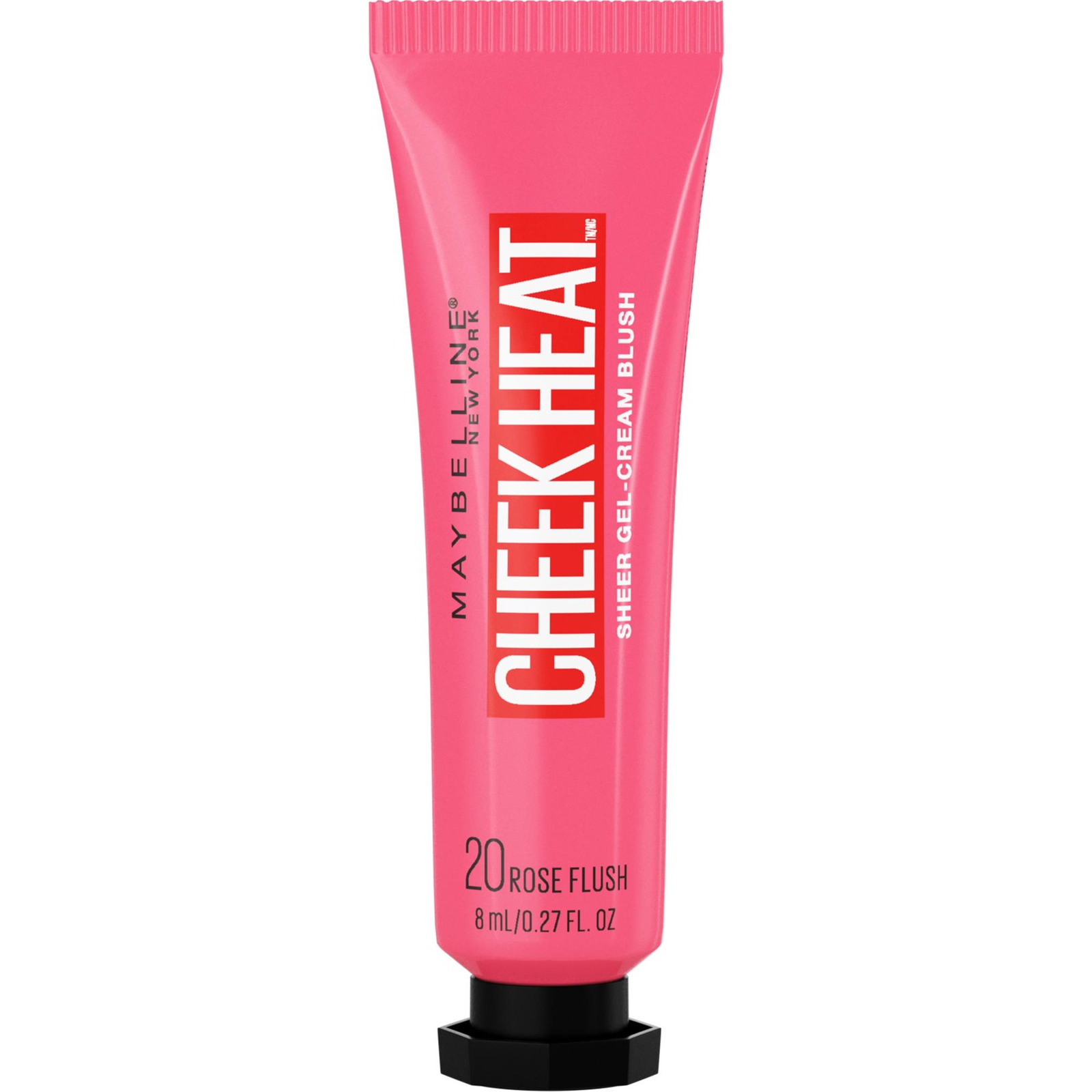 MAYBELLINE New York Cheek Heat 20 Rose Flash gél-krém pirosító, 8 ml (3600531591359)