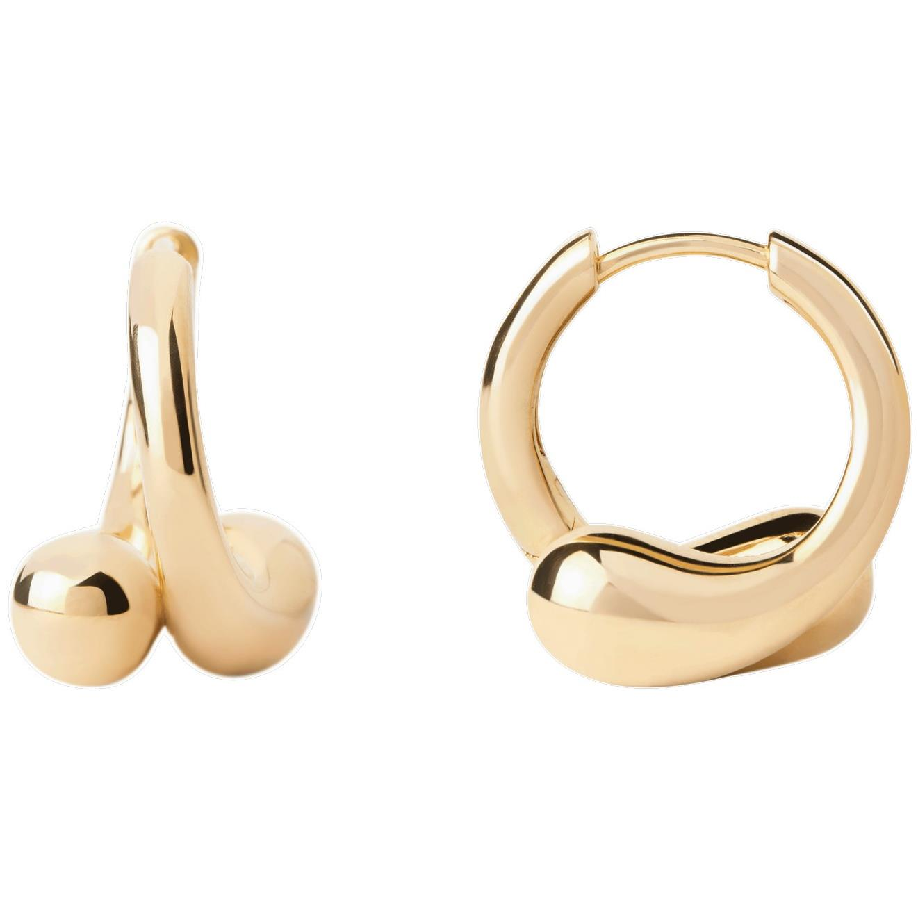 PDPAOLA AR01-C85-U Loop Hoops aranyozott fülbevaló (Ag 925/1000, 6,65 g) (8435511760310)