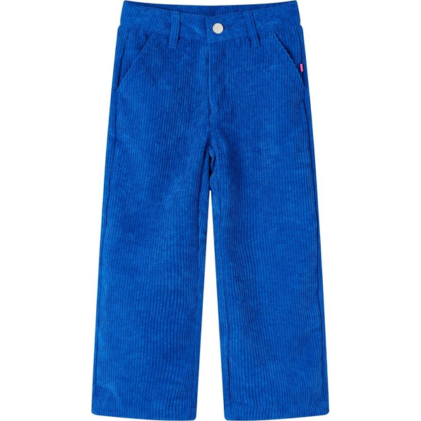 Kobaltkék kordbársony gyereknadrág 116