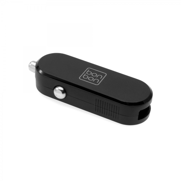 Bonbon Carbon car charger with USB output, 10W, black