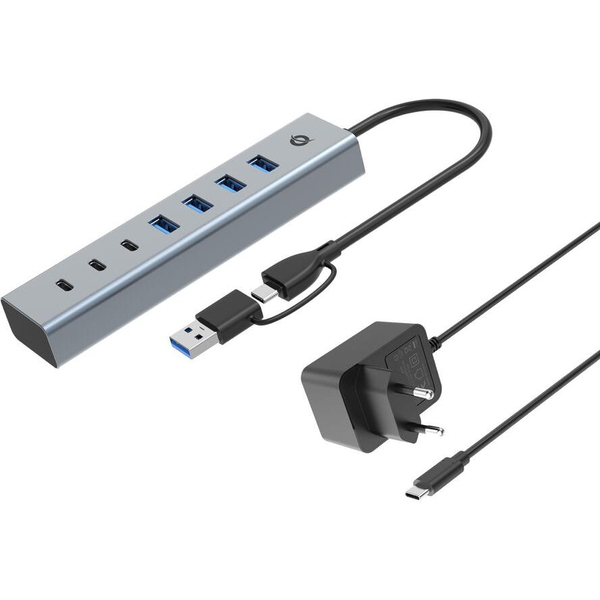 Conceptronic HUBBIES20GP κατανεμητής διεπαφών USB 3.2 Gen 1 (3.1 Gen 1) Type-C 5000 Mbit/s Γκρι