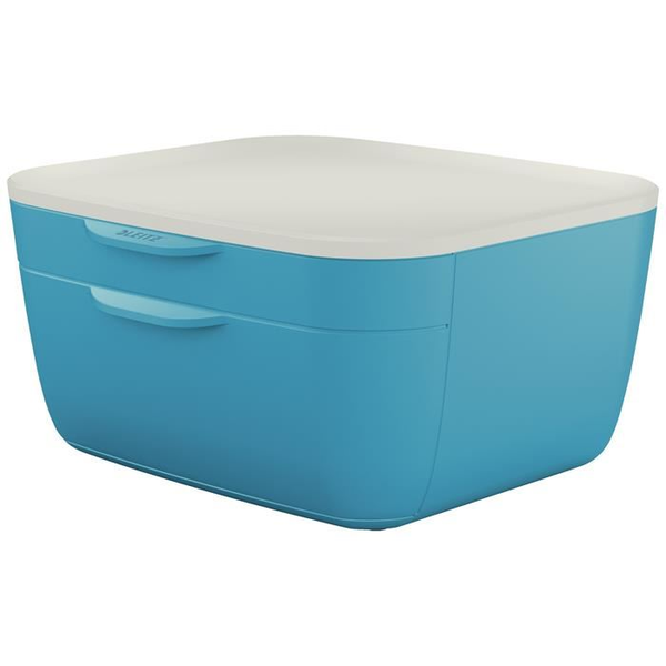 Leitz Cosy irattartó műanyag 2 fiókos nyugodt kék (53570061/E53570061)