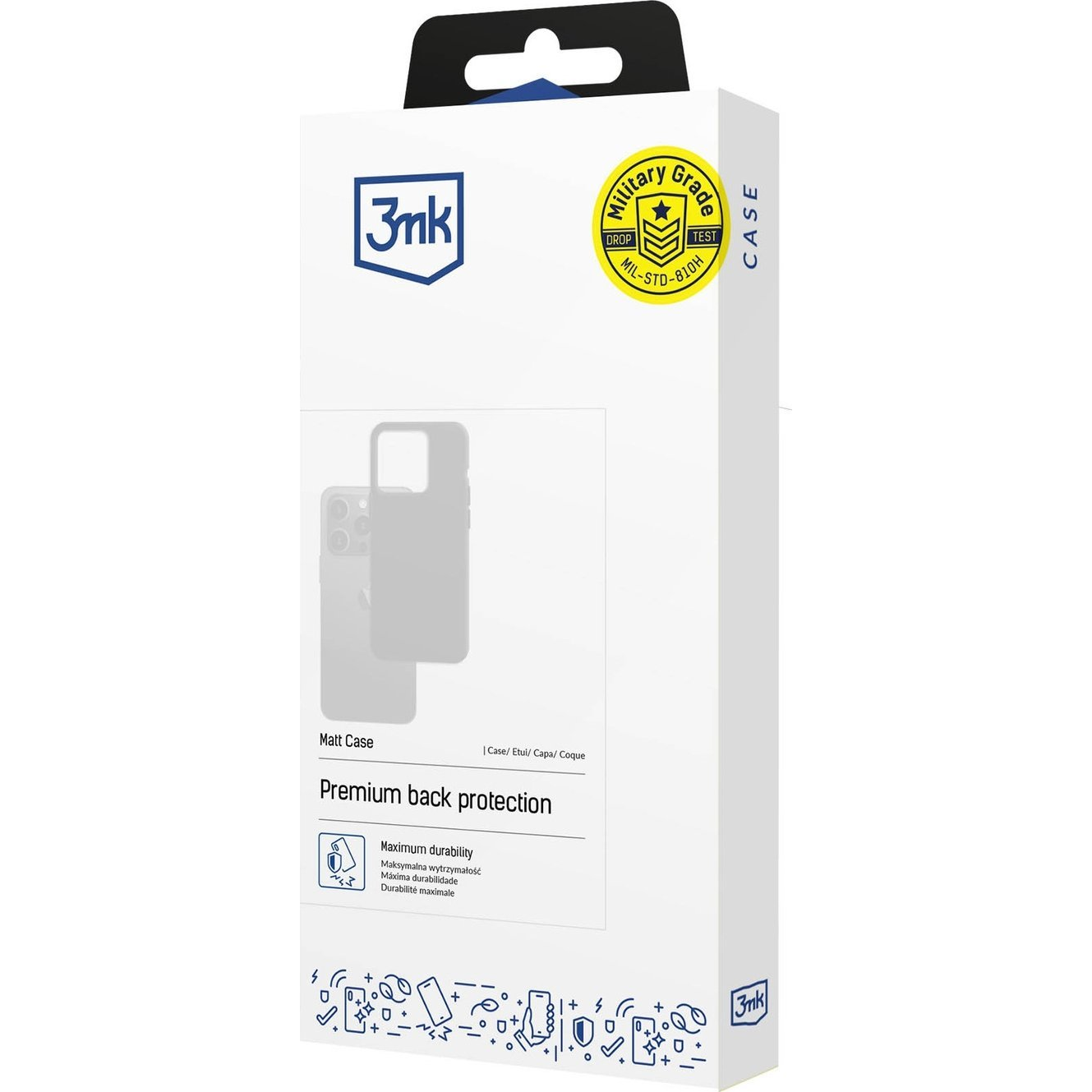 3mk Matt TPU anyagú Telefontok Motorola Moto G75 (5903108614641)