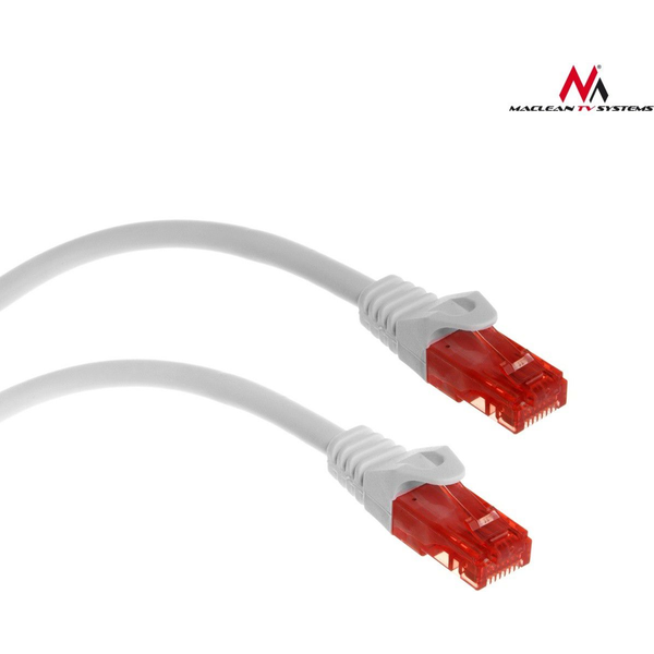  Maclean Patchcord, Cat6, 2m, biały (MCTV-302W)