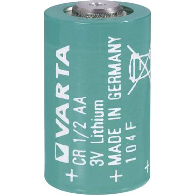 1/2 AA lítium elem, 3V 970 mAh, 15 x 25 mm, Varta CR 1/2 AA (6127)