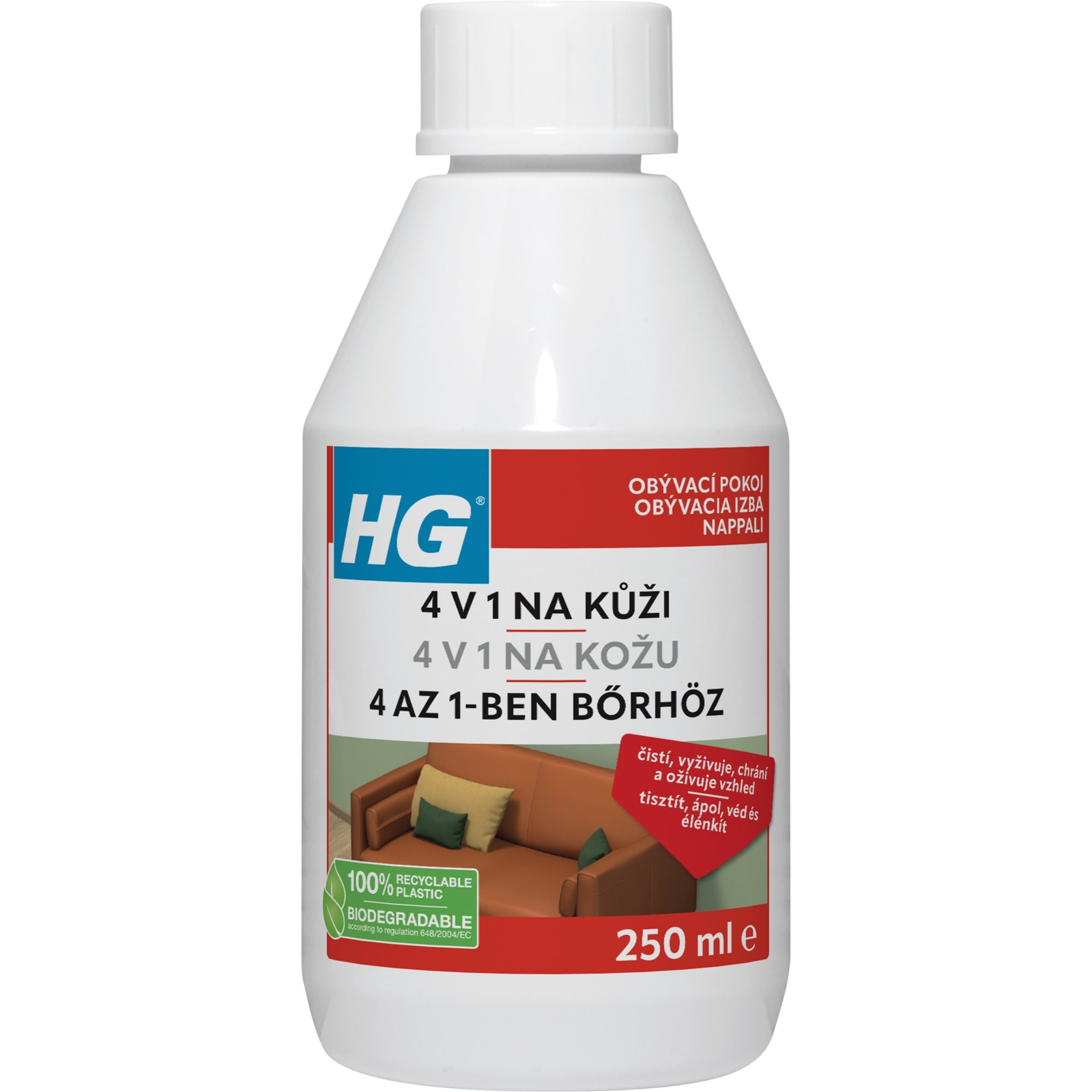 HG 4in1 bőrtisztító 250 ml (8711577015176)