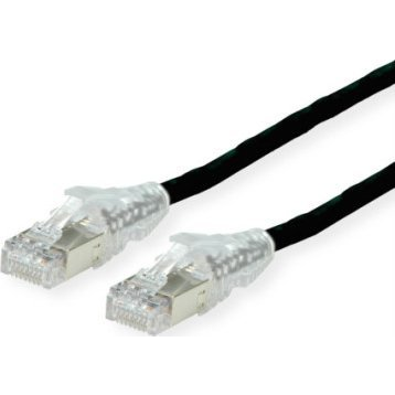 DTWYLER Kabel krosowy DTWYLER Cat.6A (Class EA) S/FTP, CU 7702 flex LSOH, AMP v2, czarny, 10 m