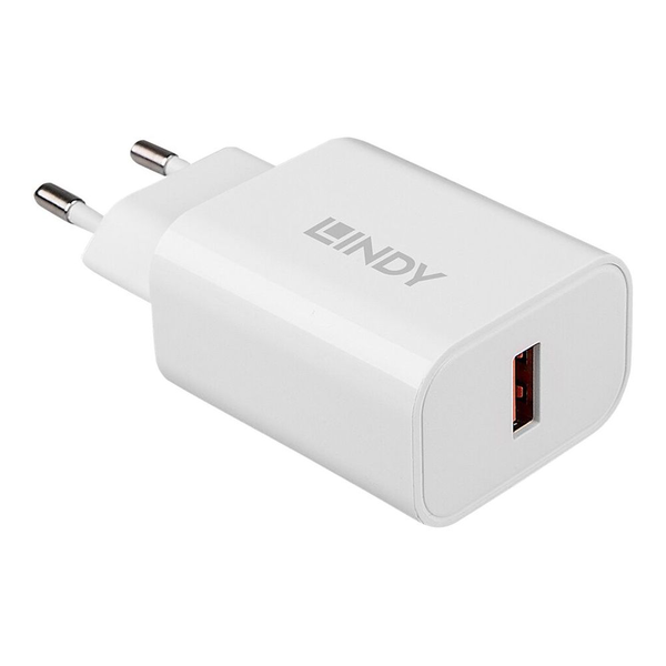 Lindy 73412 nabíječka na PDA/mobilní telefon Chytrý telefon, Tablet Bílá AC Rychlé nabíjení Vnitřní, Venkovní