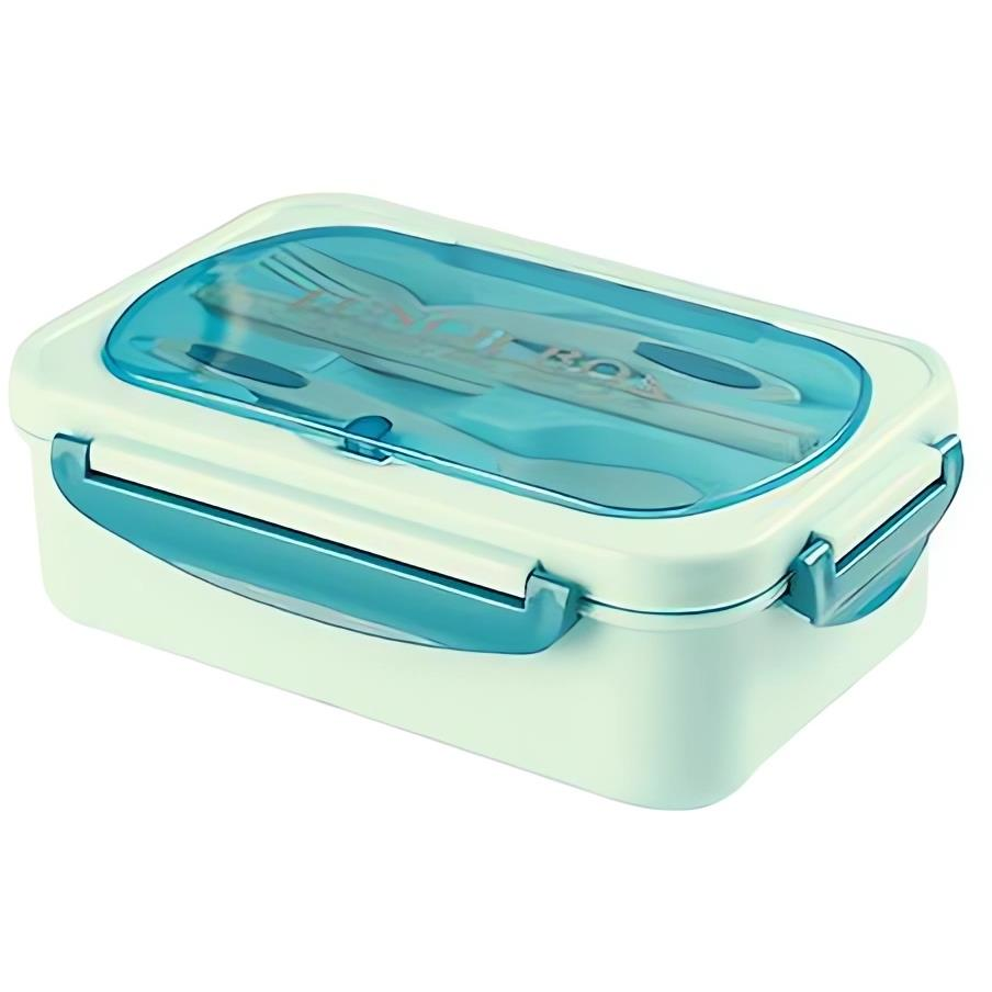 Verk 07270 Svačinový box s příborem 1000 ml, modrý (07270)