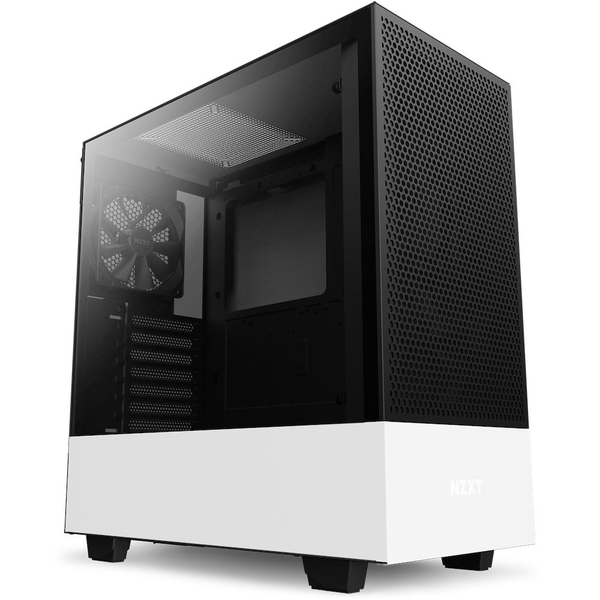 NZXT H510 Flow táp nélküli ház matt fekete-fehér (CA-H52FW-01)