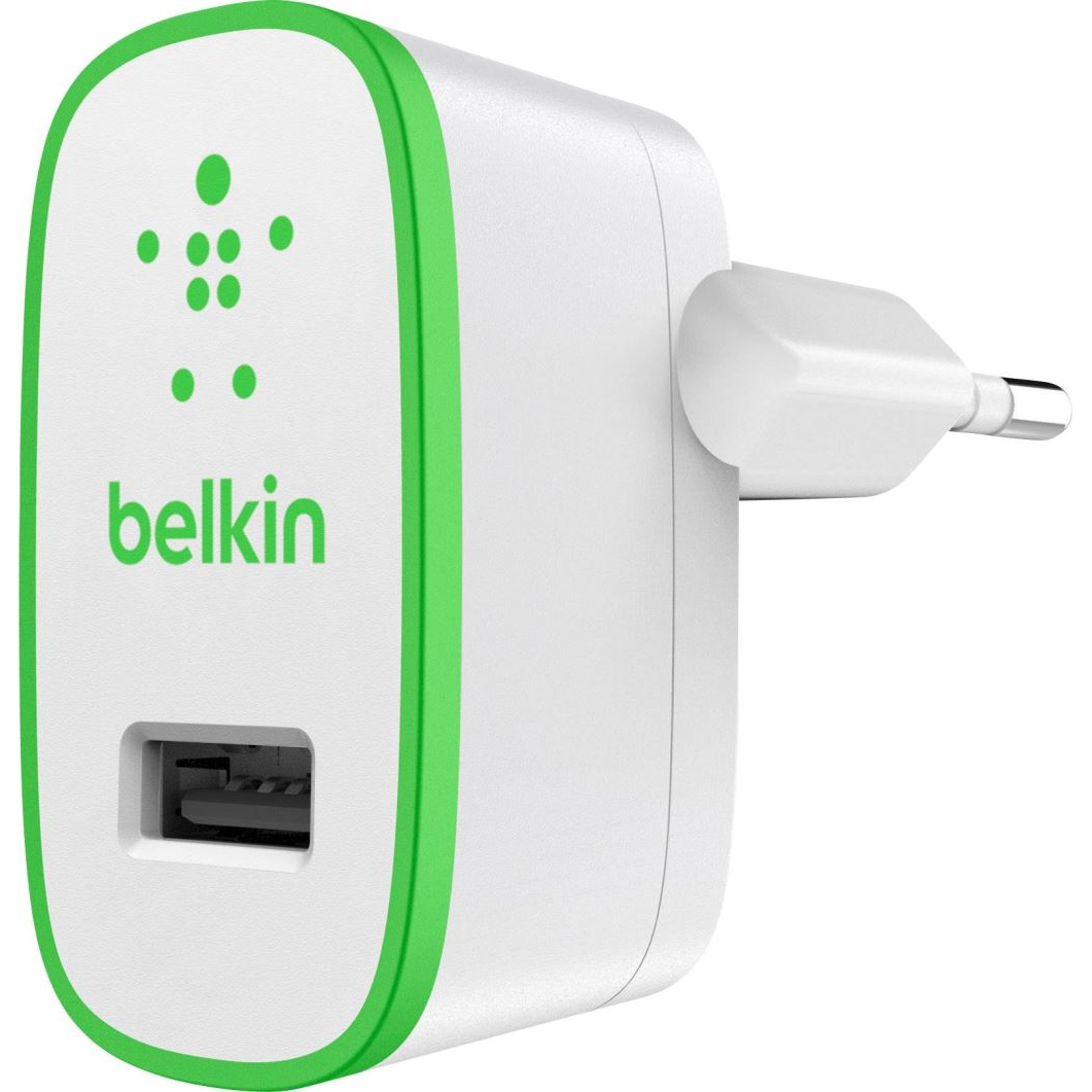 Belkin hálózati töltő USB csatlakozással 2.1 A fehér-zöld (F8M670vfWHT) (F8M670vfWHT)