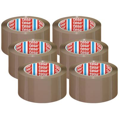 Tesa (04195-00001-04) Csomagoló ragasztószalag pack® Barna (H x Sz) 66 m x 50 mm 6 tekercs (04195-00001-04)