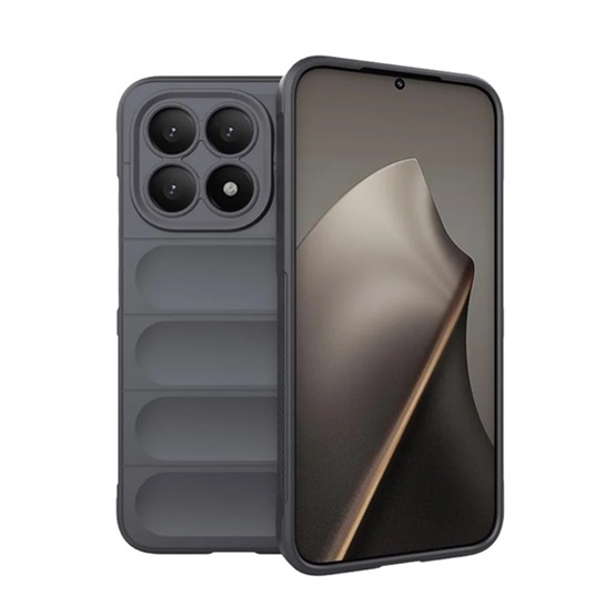 Gigapack szilikon tok 3D minta Xiaomi 15T sötétszürke