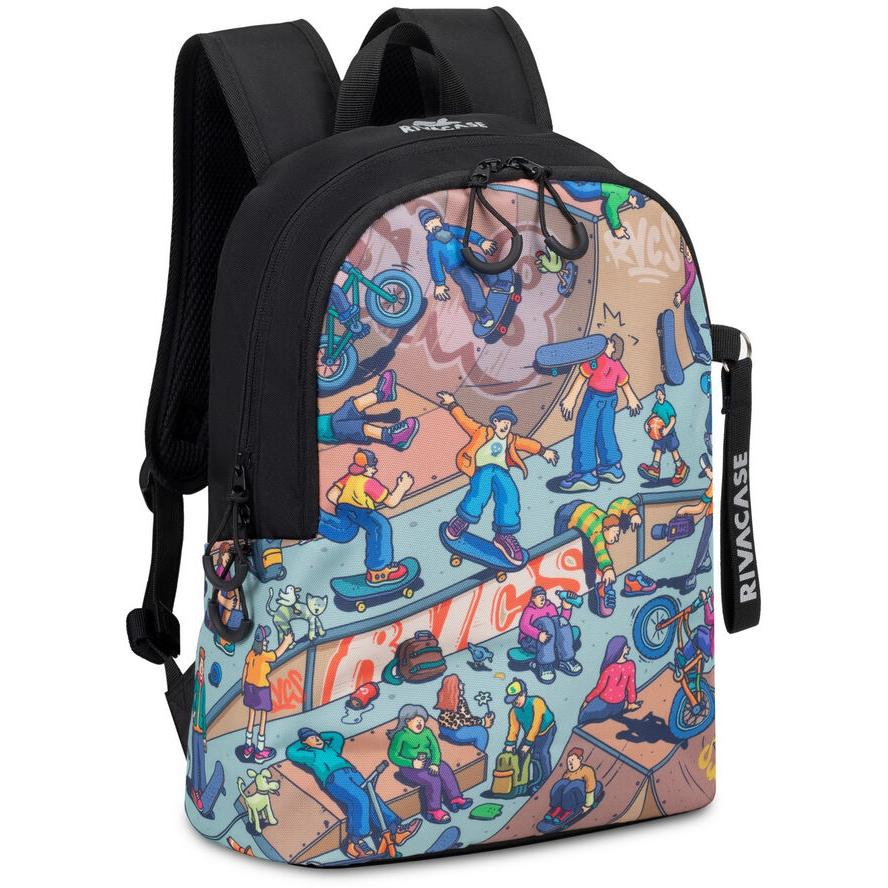 RivaCase 5420 Agora Skaters Urban Backpack Black (5420 BLACK)