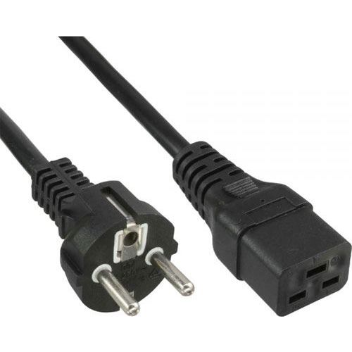 InLine 4043718232642 tápkábel Fekete 5 M CEE7/7 IEC C19 (16658G)