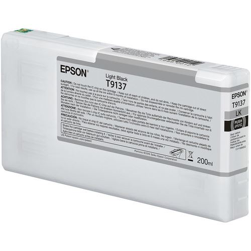 Epson T9137 blækpatron 1 stk Original Standard udbytte Lys sort
