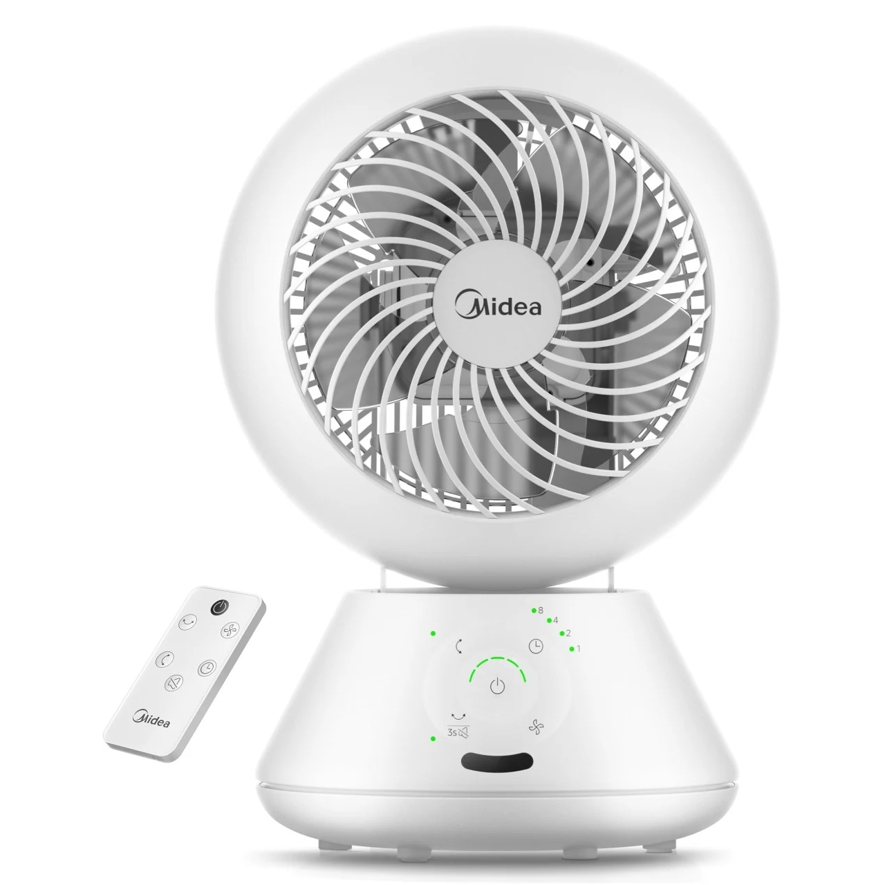 MIDEA MDF24JRW TurboForce Asztali ventilátor 5 fokozat Fehér (MDF24JRW)