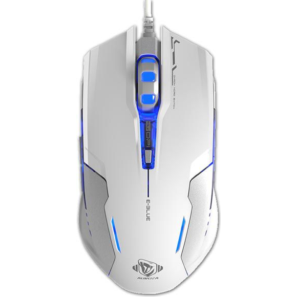 E-Blue Auroza G Gaming egér, USB, Fehér (EMS607WHAA-IU)