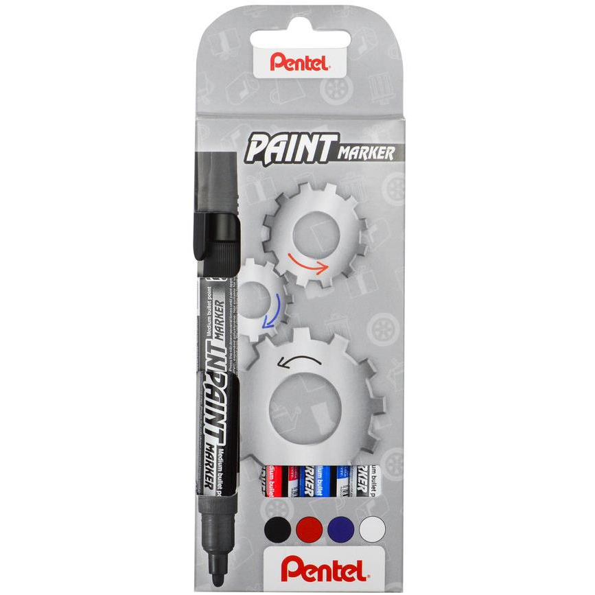 PENTEL MMP20-4 Paint Marker, alap színek - 4 db szett (MMP20-4)