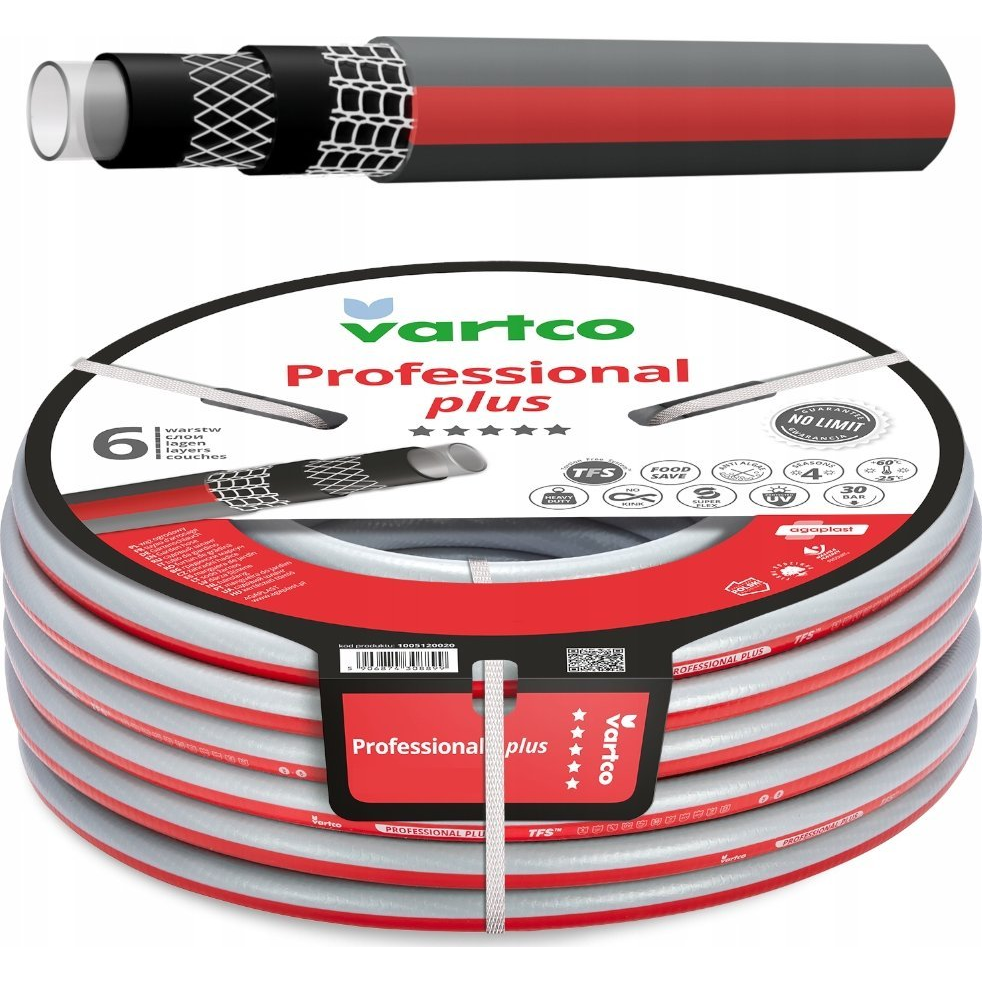Agaplast Vartco Professional Plus 1/2" Kerti Tömlő 30 m (1005120030)
