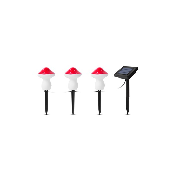 Garden of Eden 11756 Kültéri Szolár leszúrható fényfűzér gomba 4m - Meleg fehér (11756)