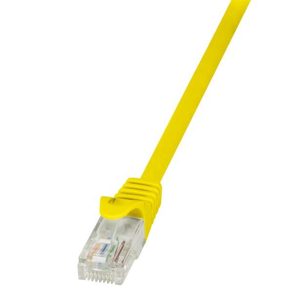 LogiLink Patchkabel CAT5e  U/UTP AWG26/7  0,25m gelb