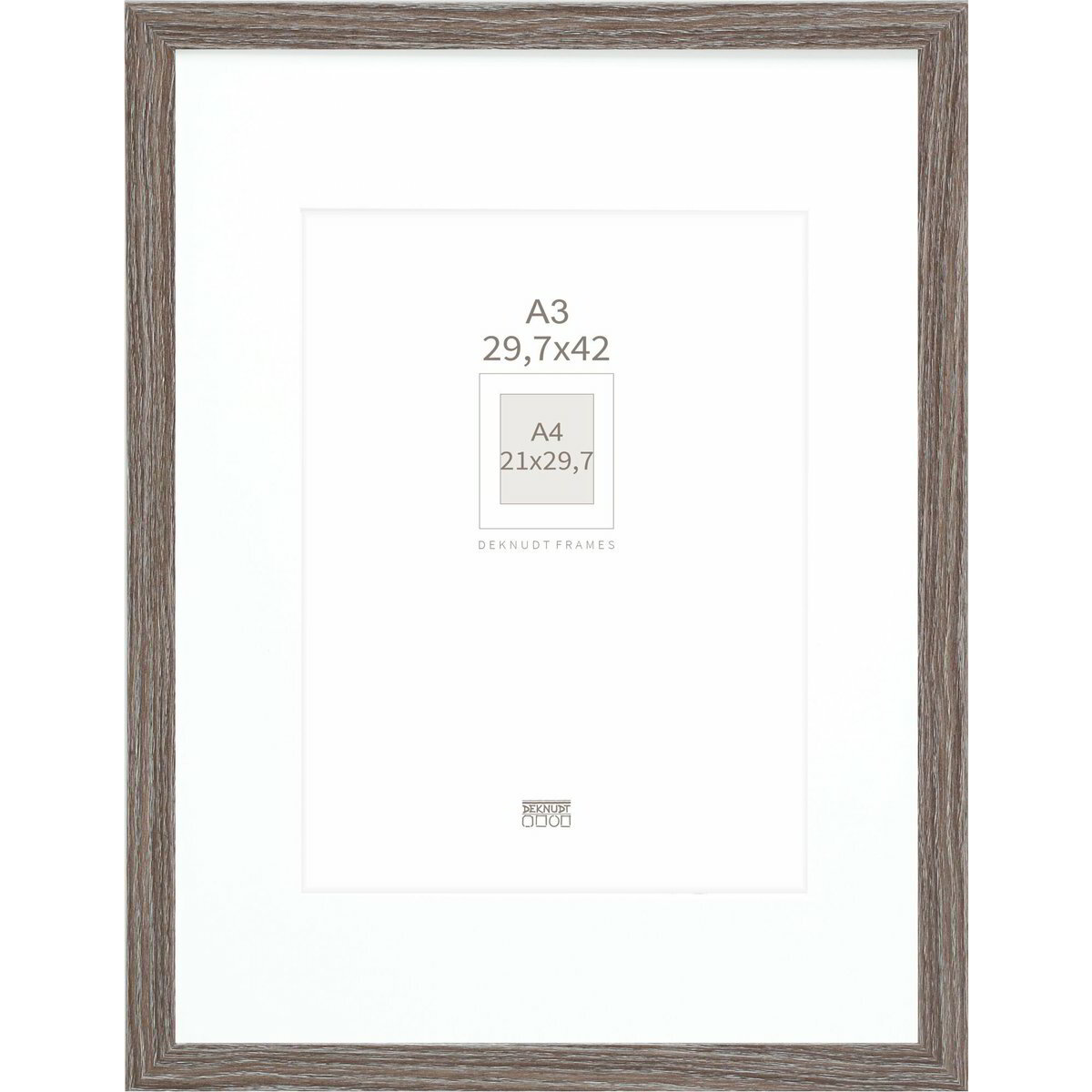 Deknudt S66KH3 P1 DIN A3 32,8x45,2 Képkeret - Szürke (S66KH3P1_29,7X42,0)