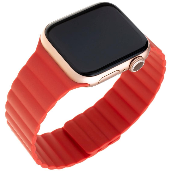 FIXED Silicone Magnetic Strap Apple Watch 38/40/41mm - piros