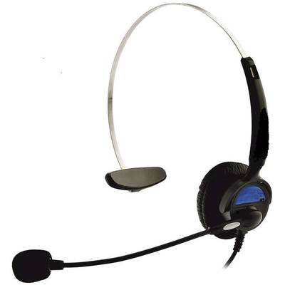 Basetech Headset vezetékes telefonokhoz, mono Mono KJ-97 On Ear (BT-923686) (BT-923686)