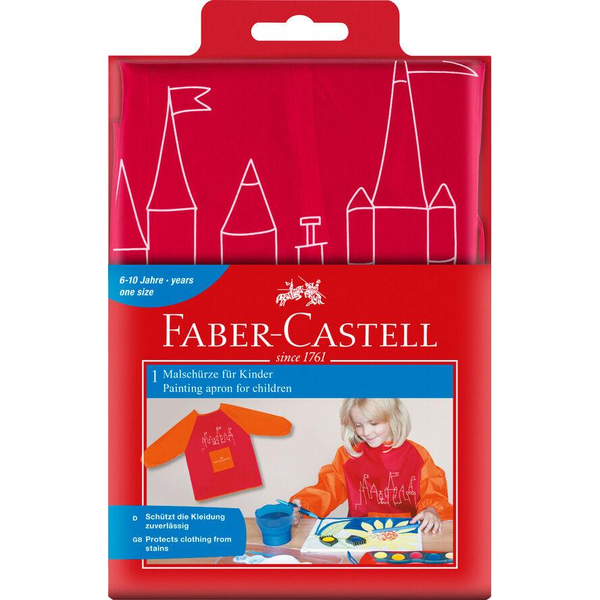 FABER-CASTELL Malschürze für Kinder Farbe rot/orange (201204)