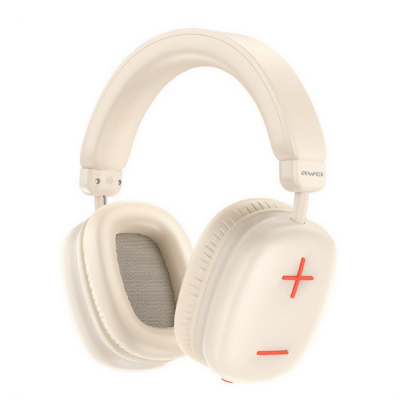 Căști Bluetooth Awei AT6, culoare bej