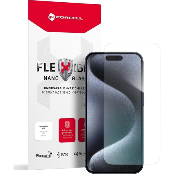 Forcell Hajlékony Nanoüveg iPhone 15 Pro Fólia