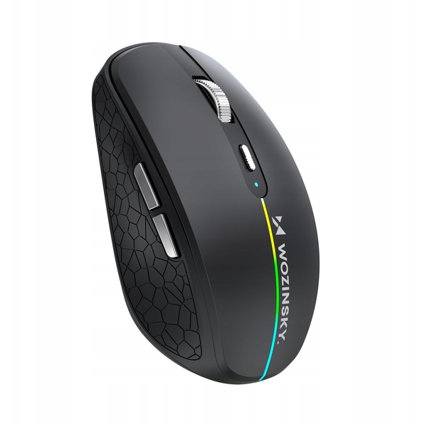 Mouse wireless Wozinsky WMGK-1132 cu iluminare RGB - negru