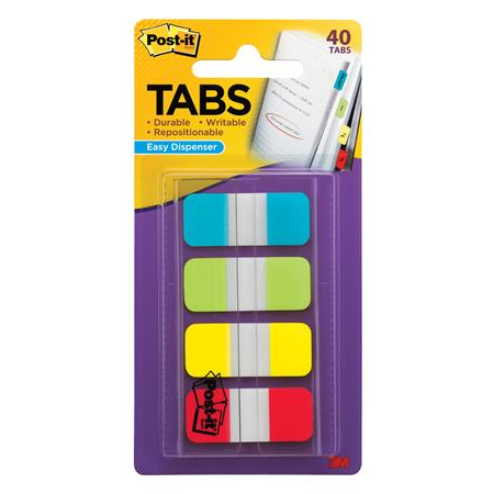 Banderitas Separadoras Rigidas Dispensador 4 Colores Amarillo Azul Lima Y Ro