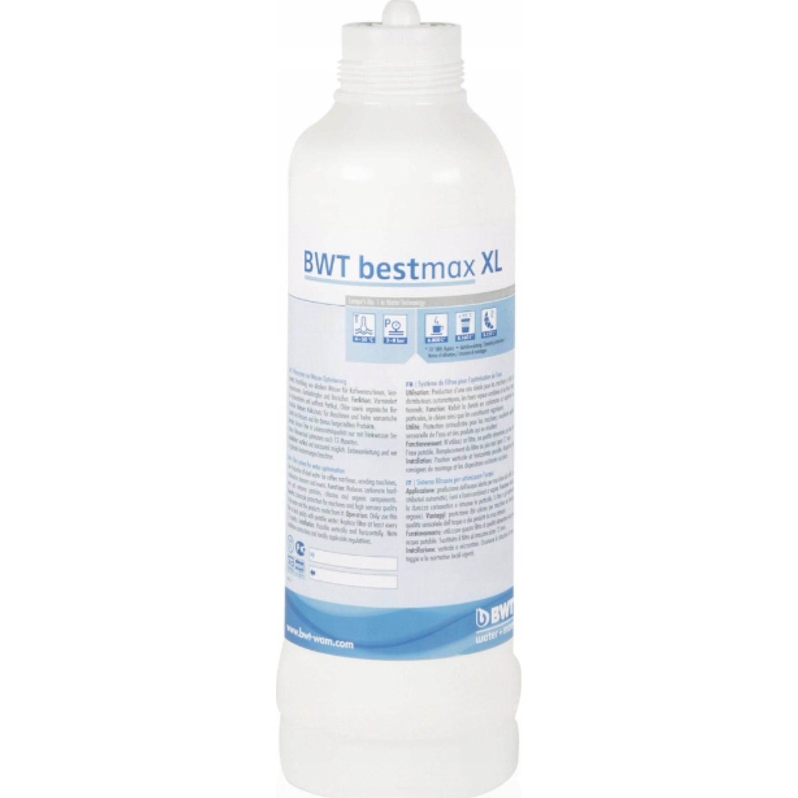 Vodný filter BWT Bestmax XL 812114 kapacita 4690/8160l výška 530mm