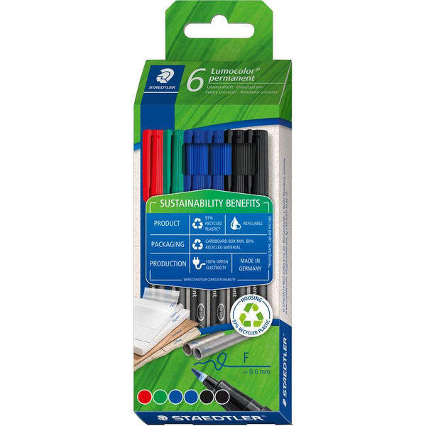 Foliopis Lumocolor F Eco Line 6 barev