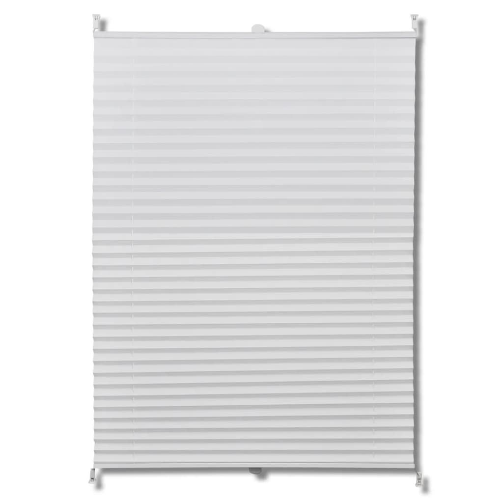 Plisse Roló 40 x 100 cm Fehér Redős Roló (240585)