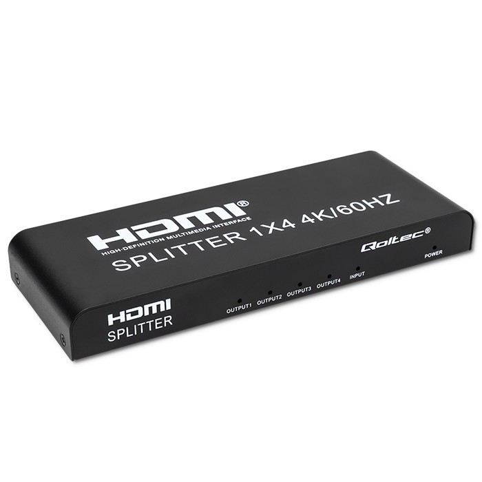 Qoltec 51799 HDMI Splitter (1 PC - 4 Kijelző) (51799)