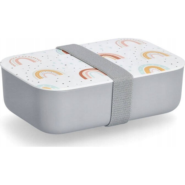 Zeller Plastikowy lunchbox RAINBOW, 19 x 12,5 x 6,5 cm