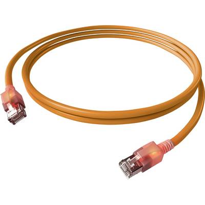 Easylan CS1OOADAD0050 RJ45 Hálózati kábel, patchkábel CAT 6A S/FTP 5.00 m Narancs Kettős árnyékolás, Halogénmentes, Lángálló 1 db (21.15.2384)