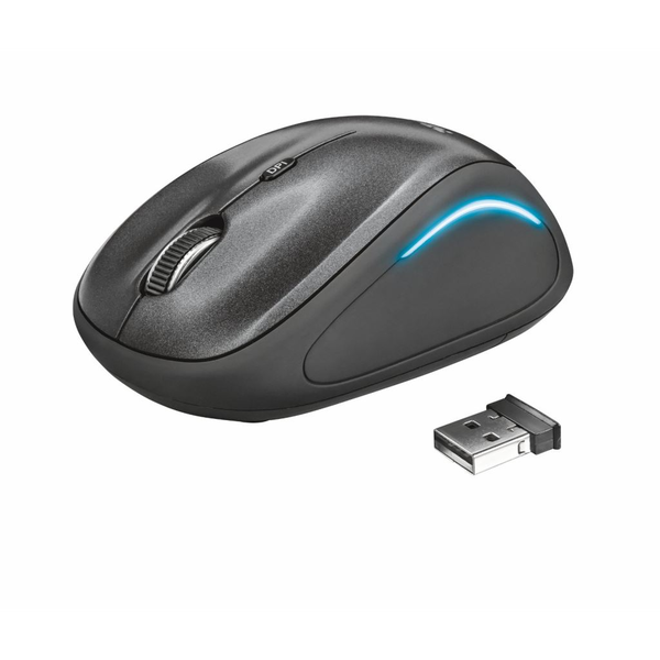 Trust Yvi FX mouse Ufficio Ambidestro RF Wireless Ottico 1600 DPI