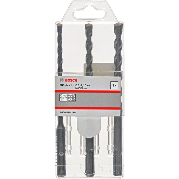 Bosch SDS-plus kalapácsfúró plus1 6/8/10 2608579118