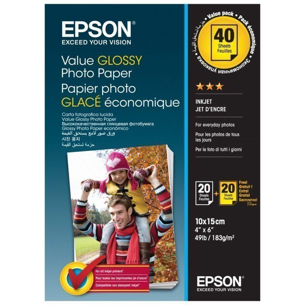 Epson Value Glossy Photo Paper A4 Lucida