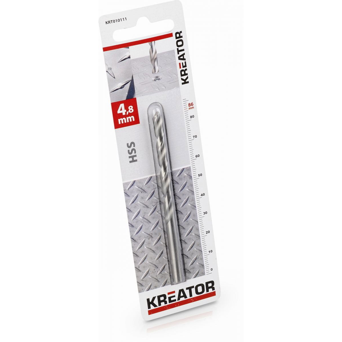 Kreator fémfúrószár 4,8 mm HSS (KRT010111)