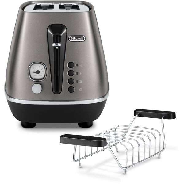 De’Longhi CTIN2103.TB tostapane 2 fetta/e 900 W Nero, Titanio
