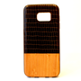 Samsung Galaxy J3 SM-J320, TPU силиконов калъф, дървен капак, Beeyo Wooden, черен, style3 (52649)
