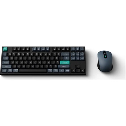 KEYCHRON B33 Bluetooth vezeték nélküli magyar Scissor Switch billentyűzet + egér fekete-szürke KB1-HU (KB1-HU)