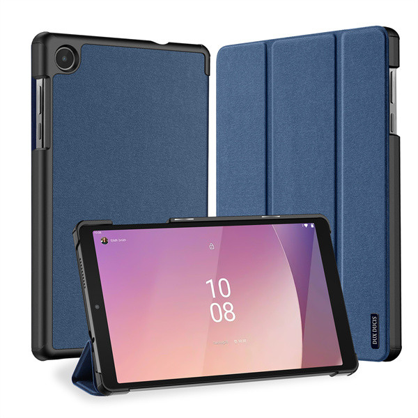 Lenovo Tab M8 (8.0) (4. generáció) TB-300, mappa tok, Trifold, Dux Ducis Domo, sötétkék (G154702)