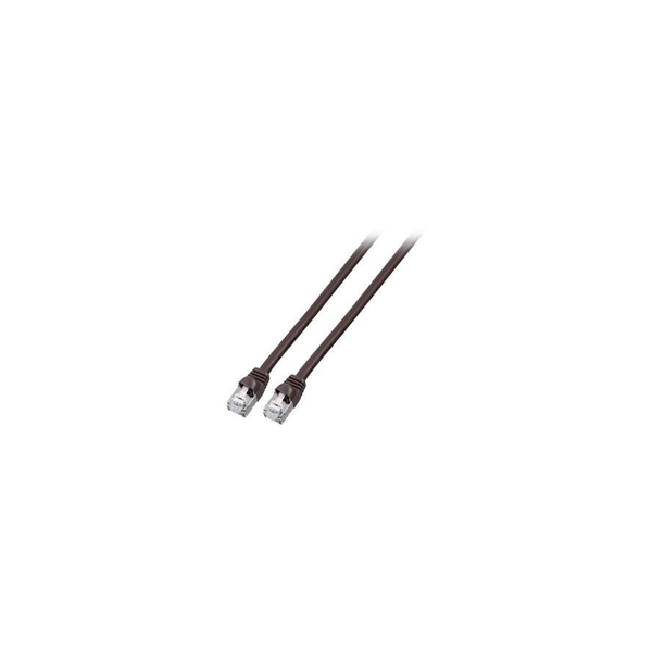EFB RJ45 Patchkabel S/FTP,Cat.6,PVC,kurze Tülle,UL,1m,sw